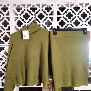 Ladies two piece skirt set